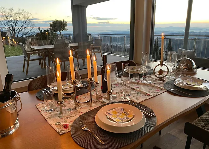 Greim15 --- Ganzes Mit Fernsicht, Pool, Wellness בית נופש