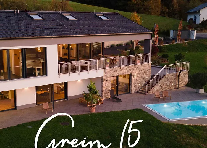 Greim15 --- Ganzes Mit Fernsicht, Pool, Wellness דויטשלנדסברג