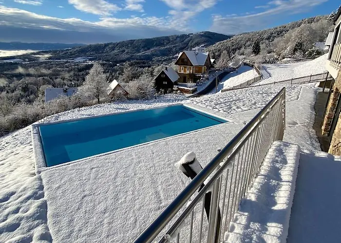 Greim15 --- Ganzes Mit Fernsicht, Pool, Wellness דויטשלנדסברג