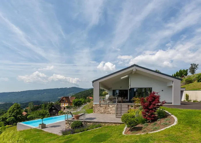 בית נופש Greim15 --- Ganzes Mit Fernsicht, Pool, Wellness